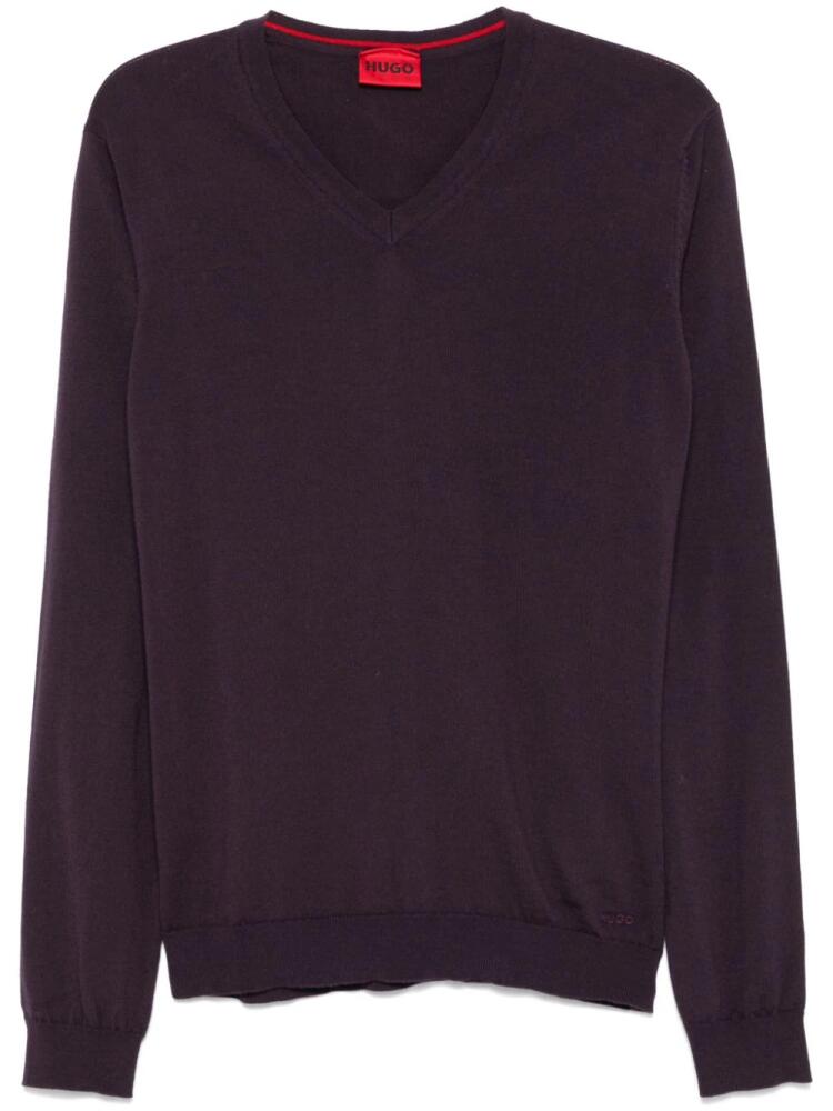 BOSS San Vredo sweater - Purple Cover