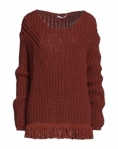 Biancoghiaccio Woman Sweater Brown Acrylic, Wool, Viscose, Alpaca wool Cover