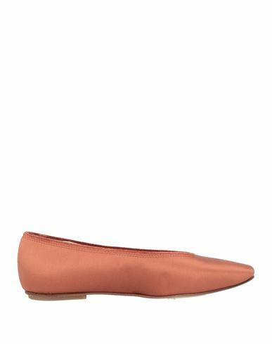 Pedro García Woman Ballet flats Rust Textile fibers Cover