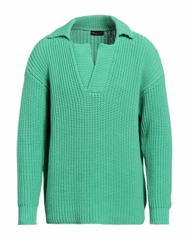 Roberto Collina Man Sweater Green Cotton, Nylon Cover