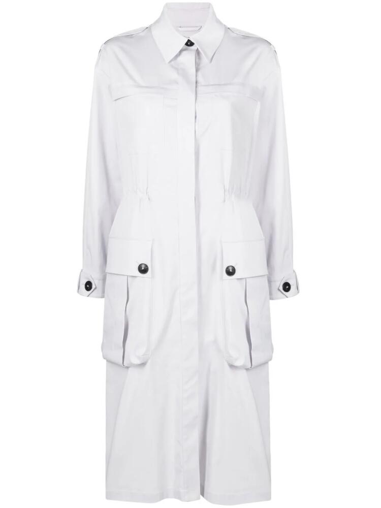 Patrizia Pepe mid-length trench coat - Purple Cover