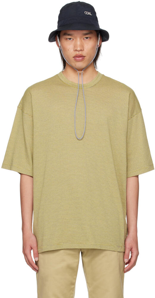 nanamica Yellow Micro Stripe T-Shirt Cover