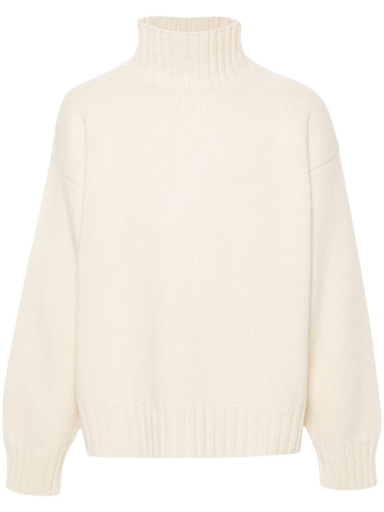 Jil Sander cable-knit-detail sweater - Neutrals Cover