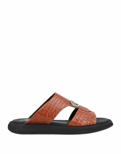 Bruno Bordese Man Sandals Brown Leather Cover