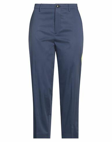 Berwich Woman Pants Blue Cotton, Elastane Cover