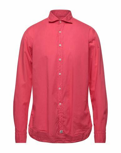 Sonrisa Man Shirt Coral Cotton Cover