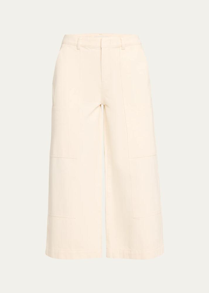 Vince Utility Wide-Leg Cropped Pants Cover