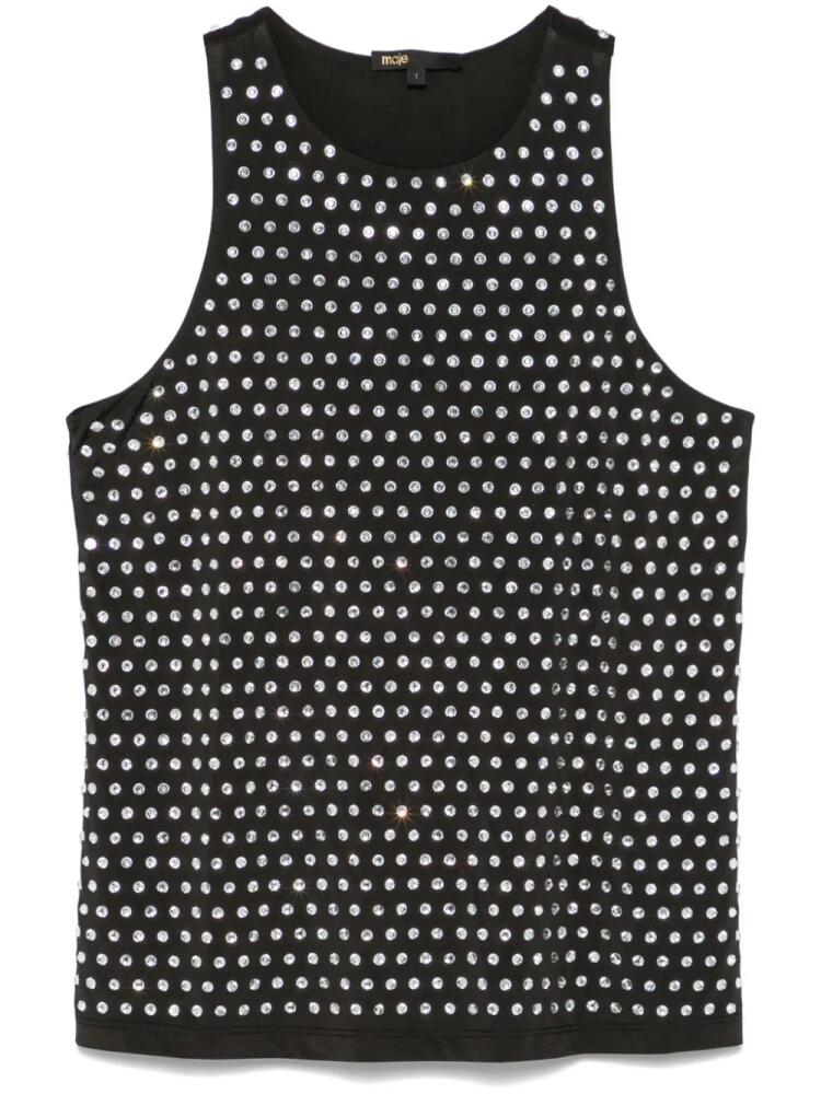 Maje crystal-embellished tank top - Black Cover