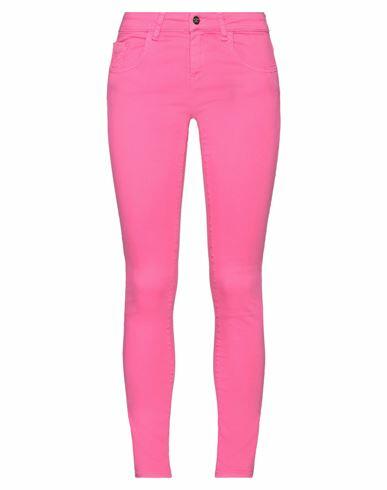 Rebel Queen Woman Jeans Fuchsia Cotton, Elastomultiester, Elastane Cover