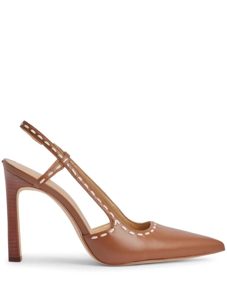 Michael Kors 110mm Alora High slingback pumps - Brown Cover