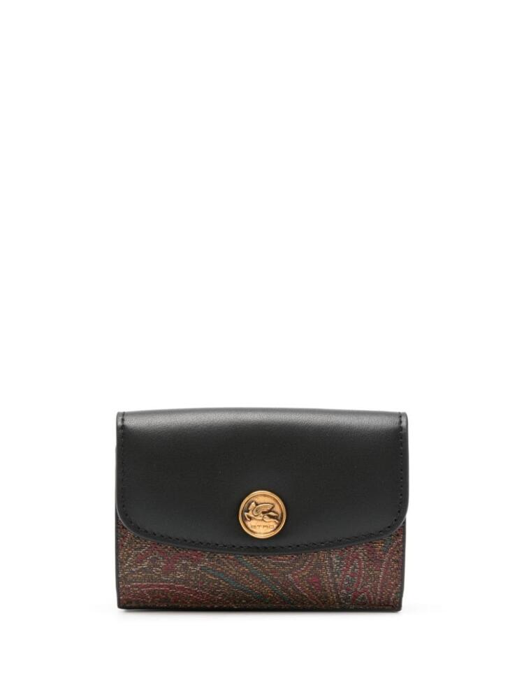 ETRO paisley-jacquard leather wallet - Black Cover