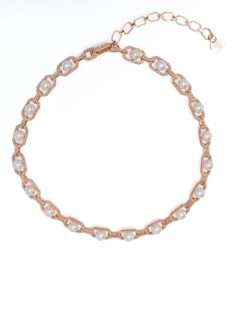 SHAY 18kt rose gold pearl and diamond necklace Cover