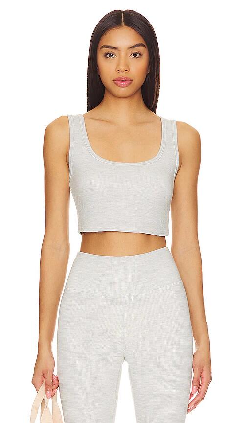 WellBeing + BeingWell Serena Tank in Grey Cover