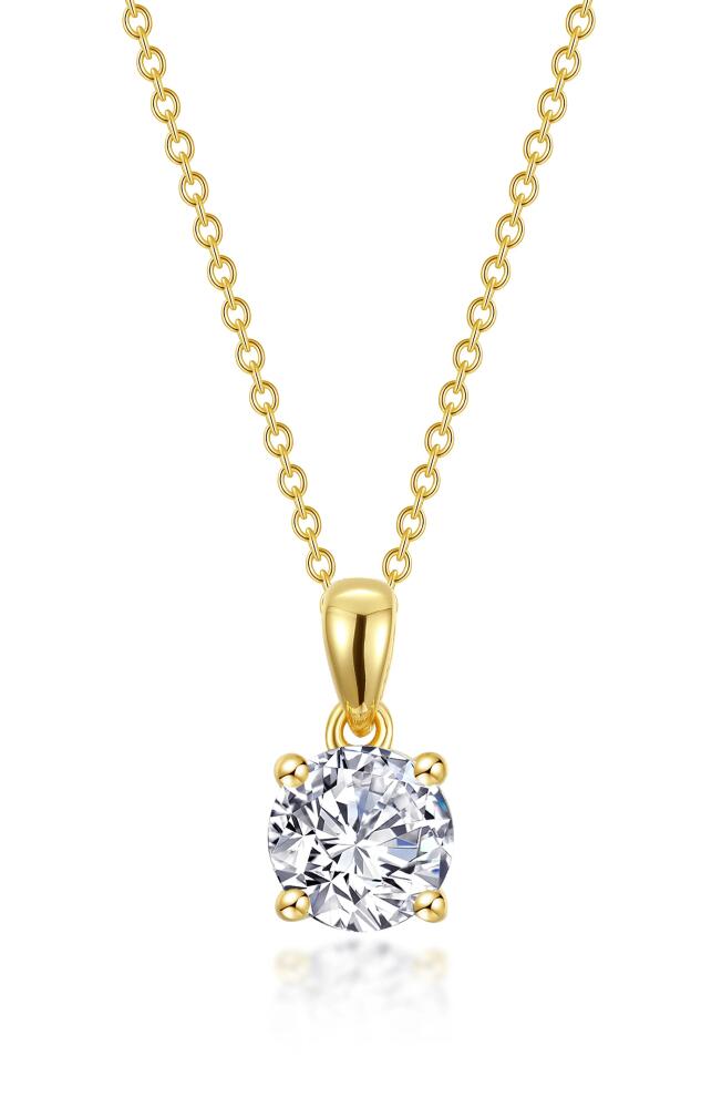 Lafonn Simulated Diamond Solitaire Pendant Necklace in White Cover