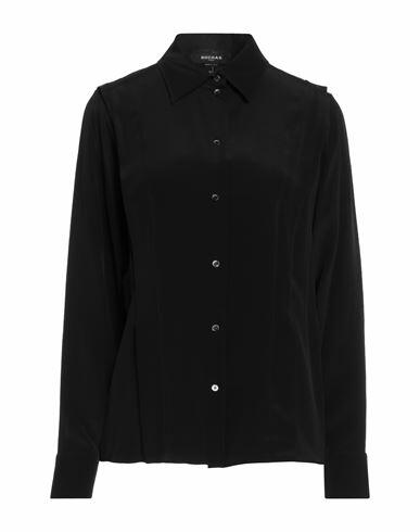 Rochas Woman Shirt Black Acetate, Silk Cover