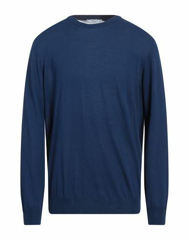 Kangra Man Sweater Blue Cotton Cover