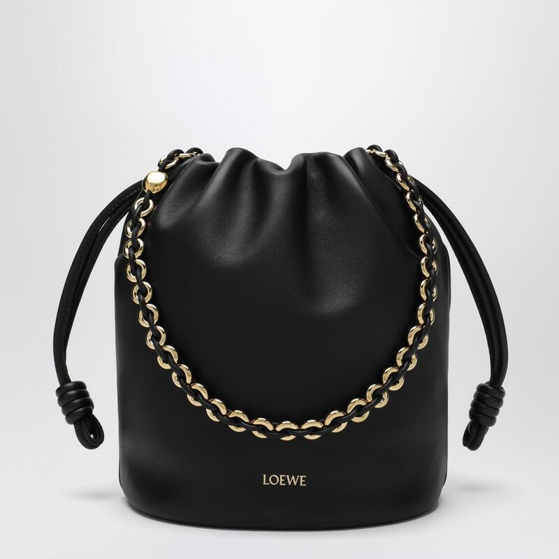 Loewe Flamenco Purse Bucket Bag black leather Cover