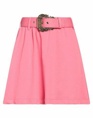 Versace Jeans Couture Woman Mini skirt Pink Cotton Cover