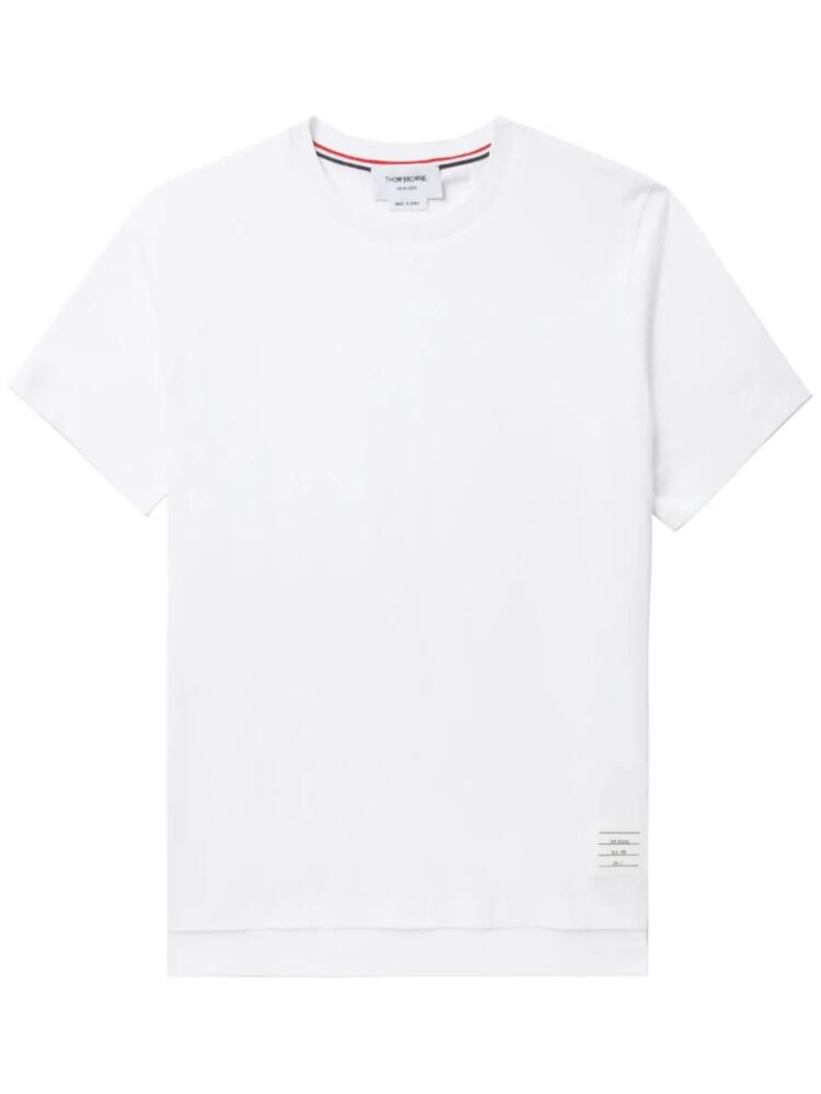 Thom Browne side-slit short-sleeve T-shirt - White Cover