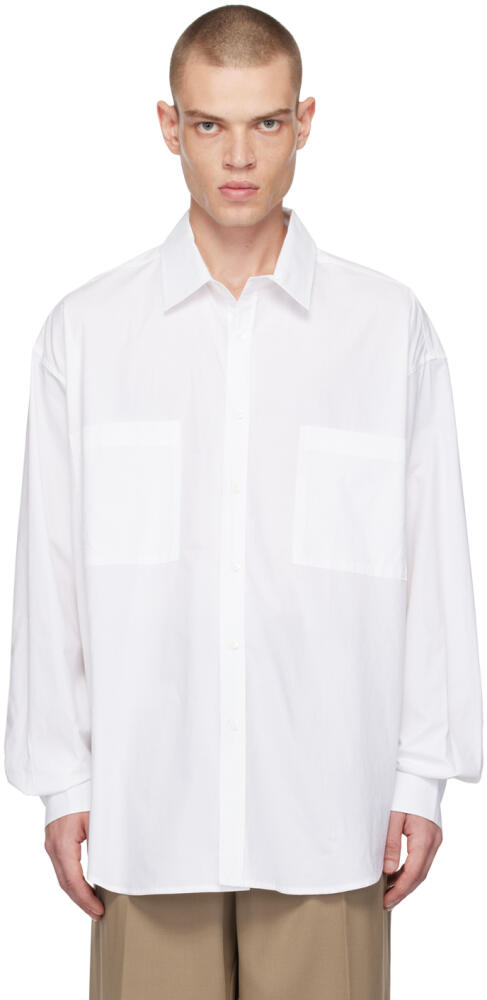 The Frankie Shop White Gus Oversized Shirt Cover