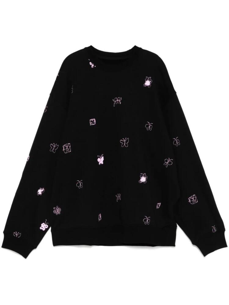 JNBY butterfly pattern sweatshirt - Black Cover