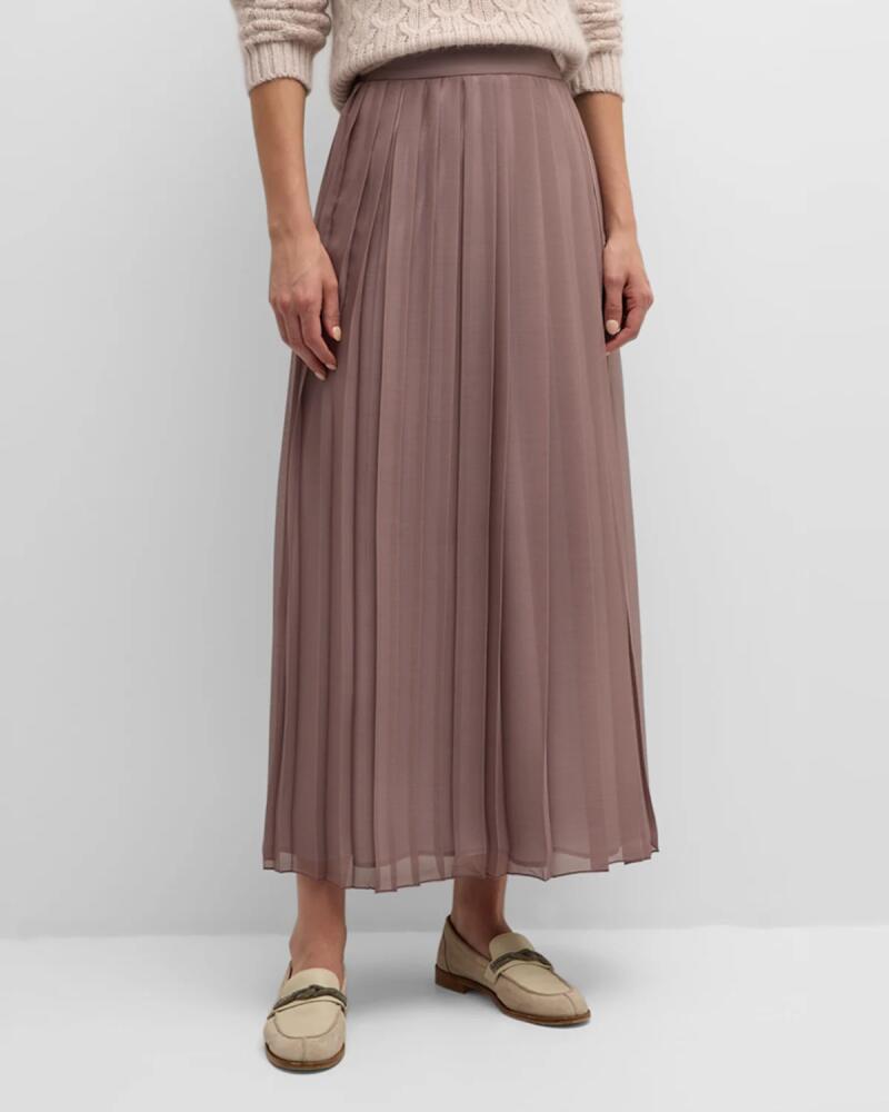 Eleventy Pleated A-Line Maxi Skirt Cover