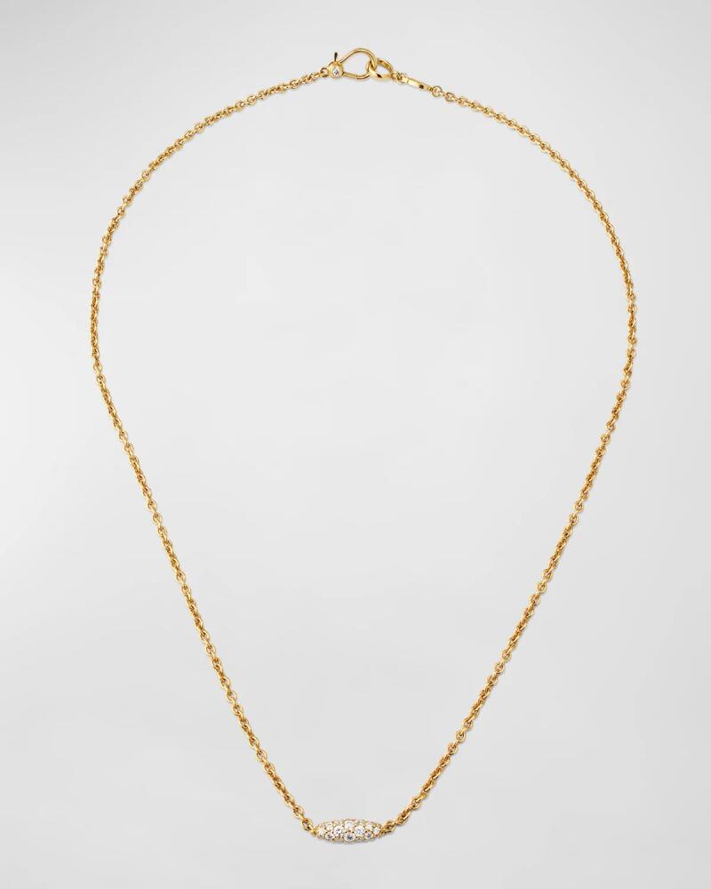 Paul Morelli Pipette & Linea 18k Gold Diamond Necklace Cover