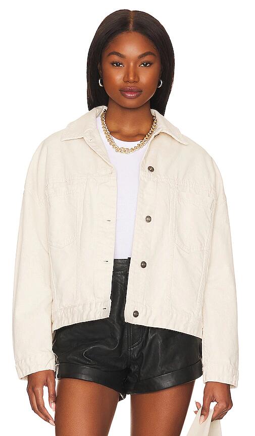 Free People Opal Swing Denim Jacket in Cream Cover