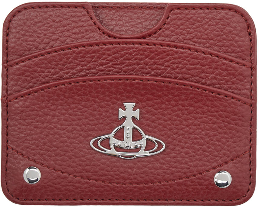 Vivienne Westwood Red Half Moon Card Holder Cover