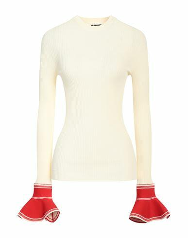 Jil Sander Woman Sweater Ivory Viscose, Polyester Cover