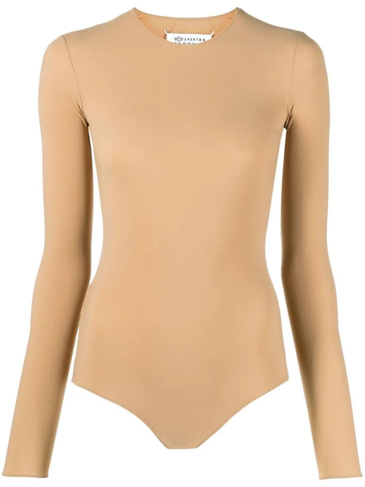 Maison Margiela half-transparent long-sleeved body - Neutrals Cover