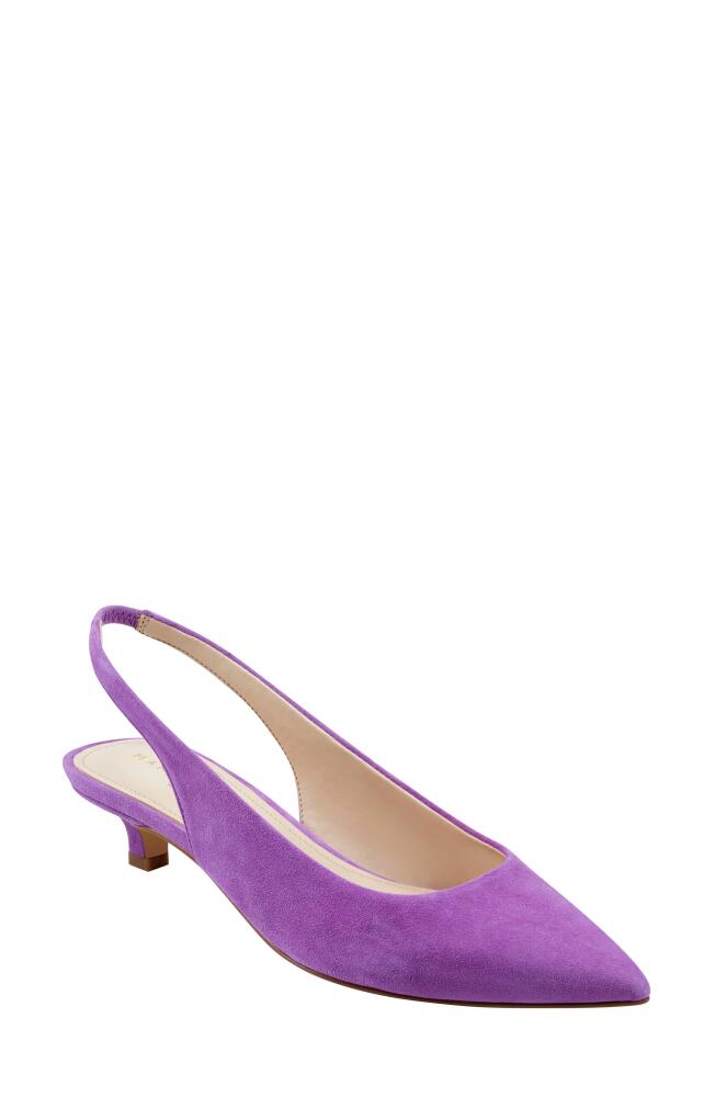 Marc Fisher LTD Posey Kitten Heel Slingback Pump in Medium Purple Cover