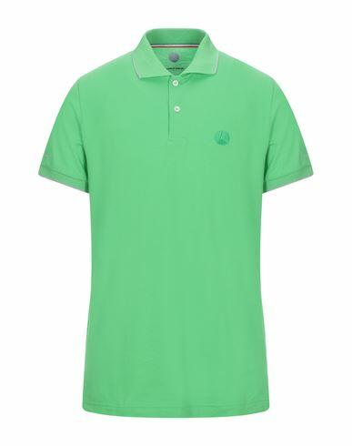 People Of Shibuya Man Polo shirt Green Cotton, Elastane Cover