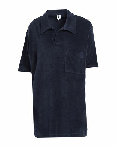 Arket Man Polo shirt Midnight blue Organic cotton Cover