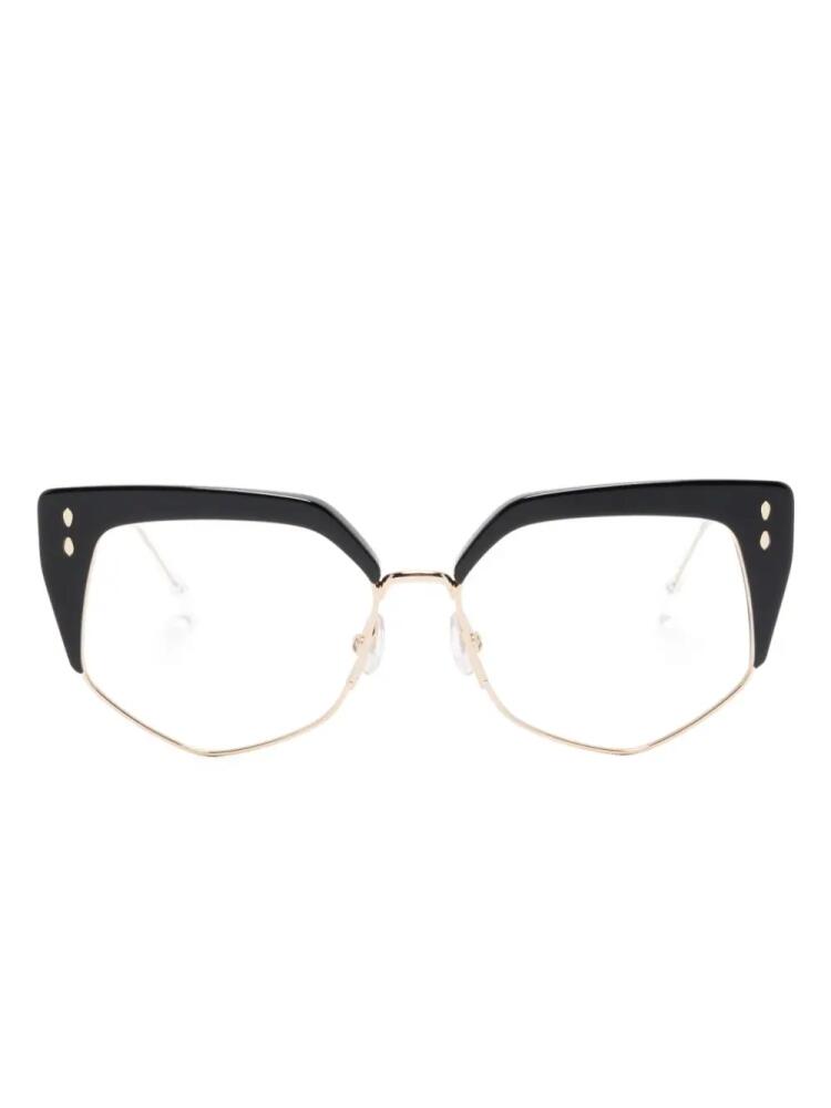 Isabel Marant Eyewear cat-eye metal glasses - Black Cover