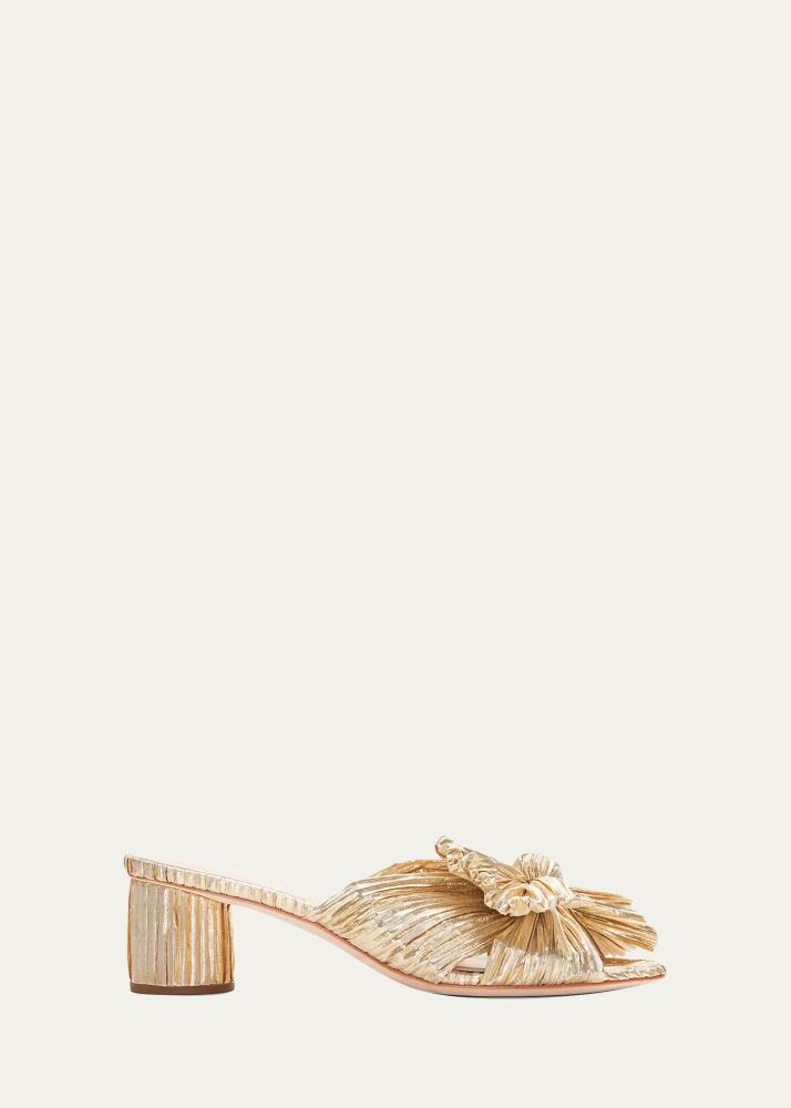 Loeffler Randall Emilia Pleated Knot Slide Sandals Cover