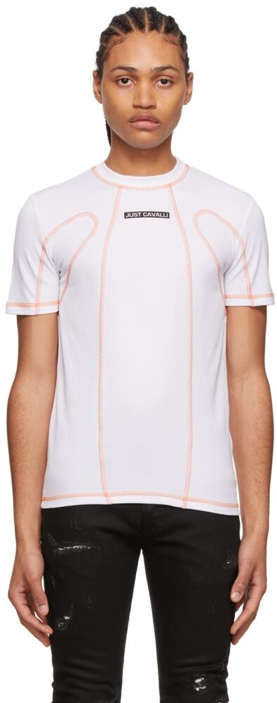 Just Cavalli White Polyester T-Shirt Cover