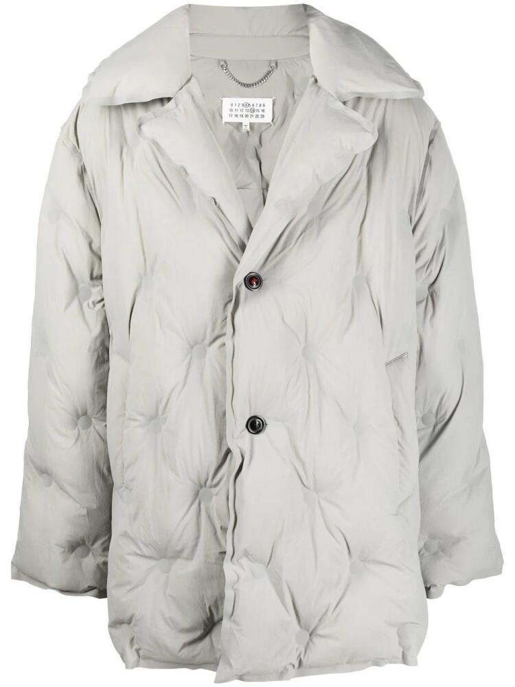 Maison Margiela single-breasted padded coat - Grey Cover