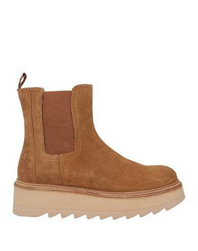 Apepazza Woman Ankle boots Camel Soft Leather Cover