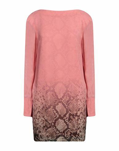 Cavalli Class Woman Mini dress Pastel pink Polyester, Virgin Wool, Elastane, Viscose Cover