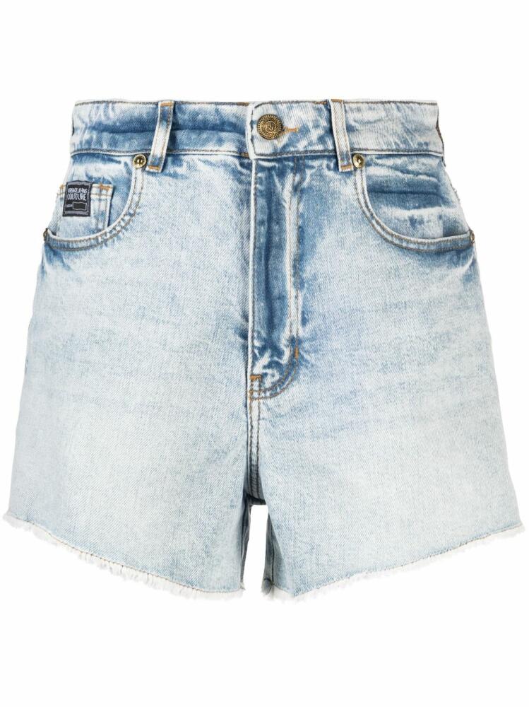 Versace Jeans Couture high-rise denim shorts - Blue Cover