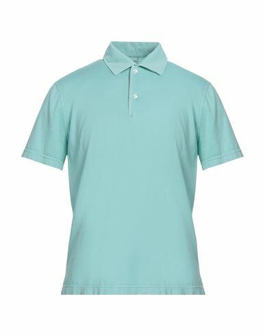 Aspesi Man Polo shirt Turquoise Cotton Cover