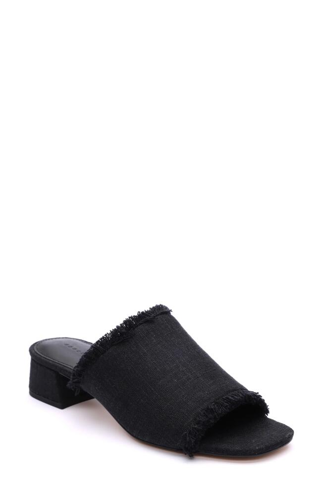 Sanctuary Refresh Fringed Slide Sandal in Black Cover