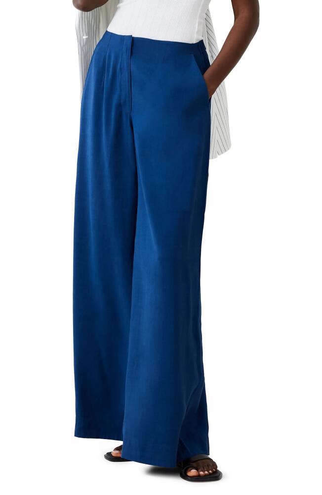 French Connection Barbara Wide Leg Pants in Midnight Blue Cover