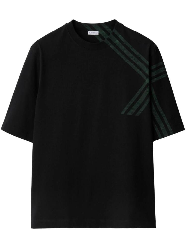 Burberry short-sleeve cotton T-shirt - Black Cover