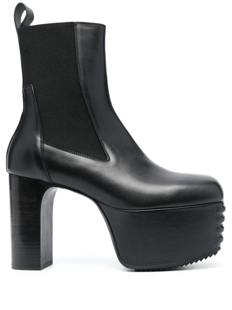 Rick Owens Minimal Grill 195mm leather platform boots - Black Cover