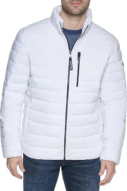 Calvin Klein Calvin Klein mens Lightweight Water Resistant Packable Down Puffer Jacket (Standard and Big Tall) (White) Men's Jacket Cover