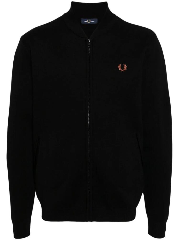 Fred Perry zip-up bomber jacket - Black Cover