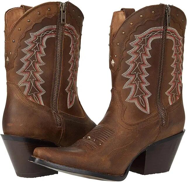 Durango Crush 8 Western Bootie (Brown) Women's Shoes Cover