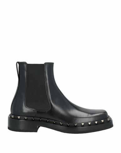 Valentino Garavani Man Ankle boots Black Leather Cover